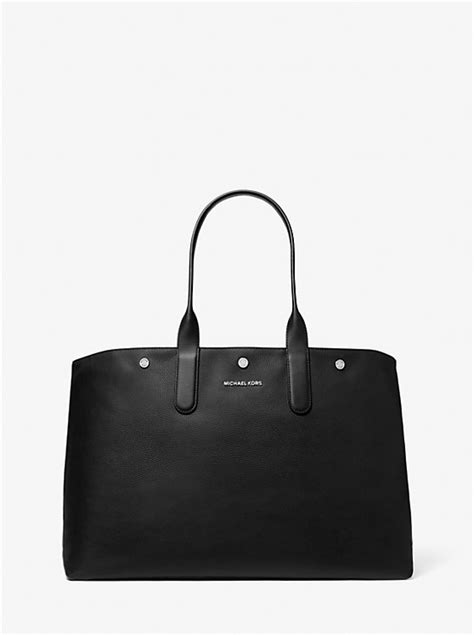 michael kors tas dames hudson|Hudson Oversized Leather Tote Bag .